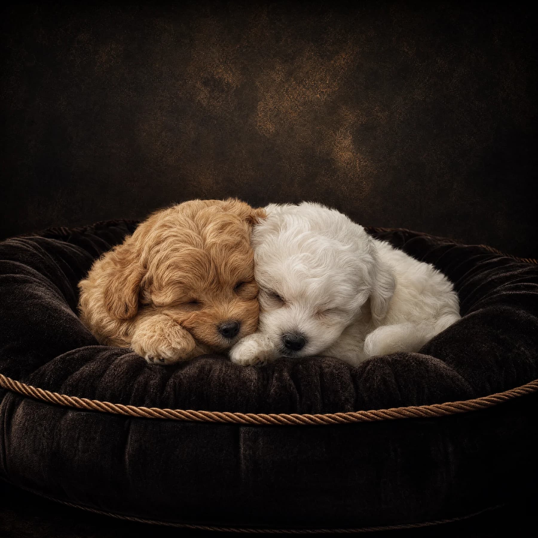 Maltipoo raised at home